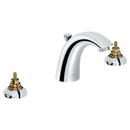 GROHE StarLight&reg; Polished Chrome Widespread Lavatory Faucet with Double Lever Handle 