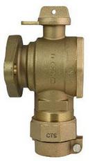 2 in. Pack Joint x Meter Flanged Brass Meter Angle Ball Flange Valve
