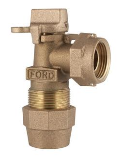 1 in. Grip Joint x Meter Swivel Nut Brass Meter Angle Key Valve