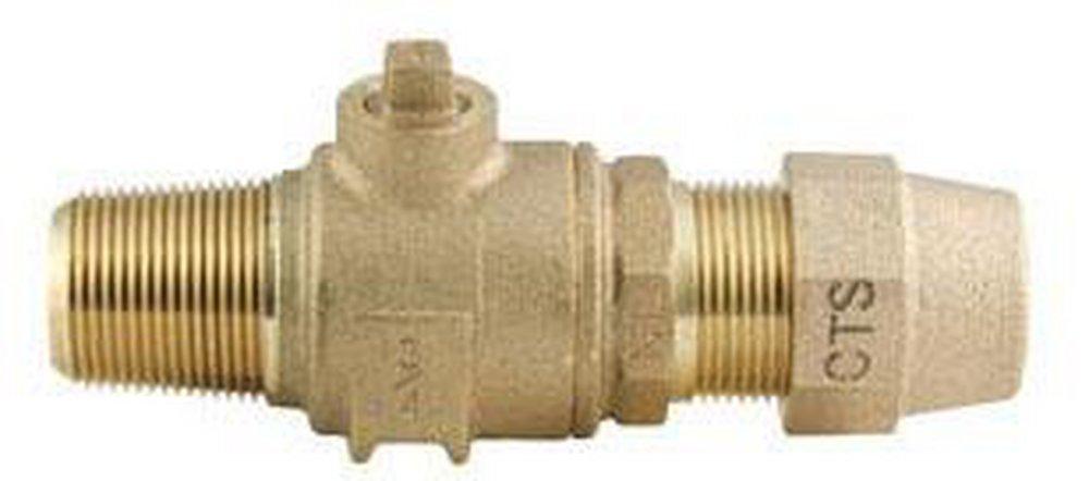 Ford Meter Box 1 in. Brass Ball Corp Valve 
