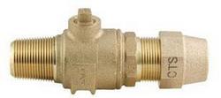 1 in. CC x Grip Joint Brass Ball Corp Valve
