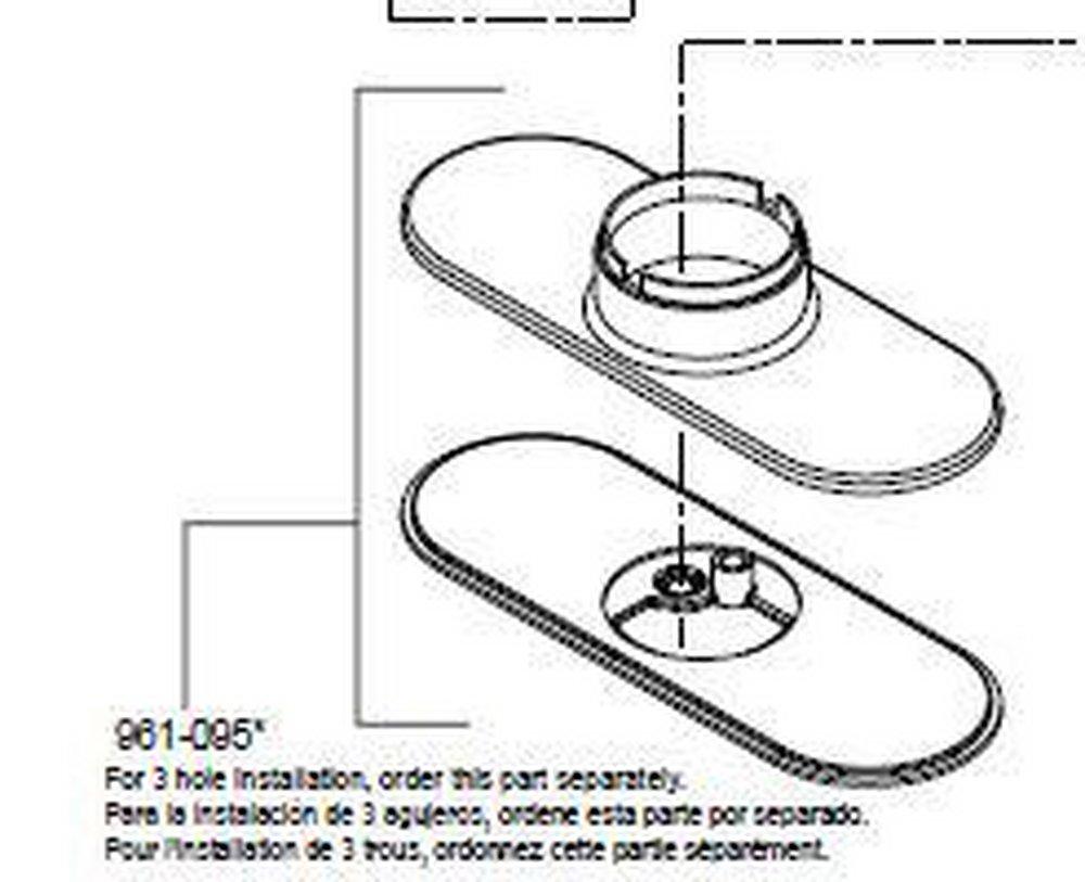 Pfister Polished Chrome Deck Plate 
