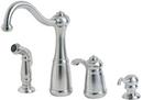 2.2 gpm Single Lever Handle Deckmount Kitchen Sink Faucet with 9-1/2 in. Reach in Stainless Steel