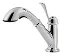 2.2 gpm Single Lever Handle Deckmount Kitchen Sink Faucet Pull-Out Spout in Polished Chrome