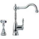 2.2 gpm 2-Hole Single Lever Handle Kitchen Faucet in Satin Nickel