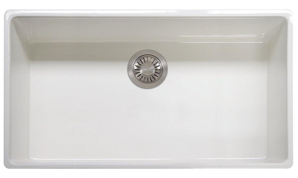 Franke White 36 x 20 in. Fireclay Single Bowl Farmhouse Kitchen Sink 