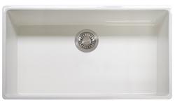 36 in. Farmhouse Fireclay Single Bowl Kitchen Sink in White