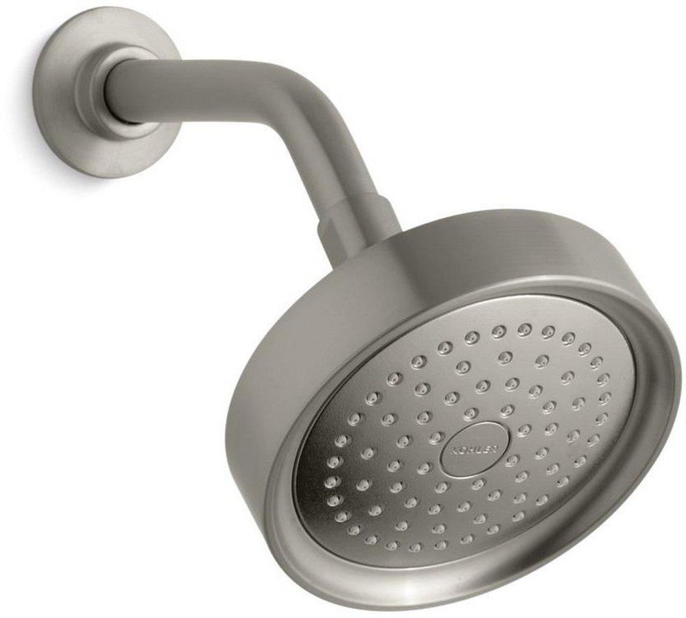 KOHLER Vibrant&reg; Brushed Nickel Single Function Optimal Showerhead 