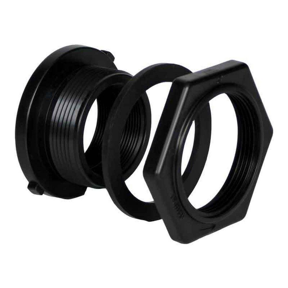 Norwesco Threaded Plastic and Rubber Bulkhead Fitting 