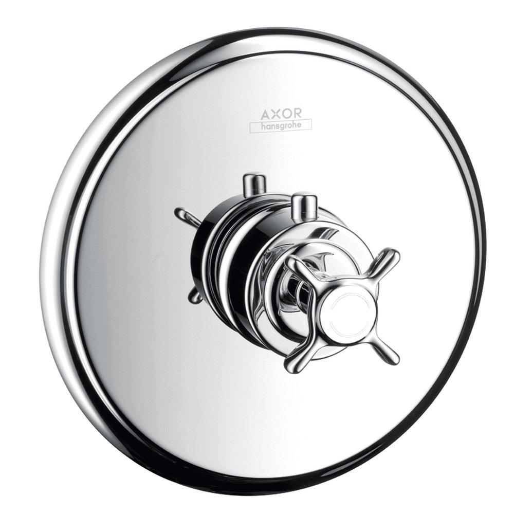 AXOR Polished Chrome Thermostatic Trim with Single Cross Handle 