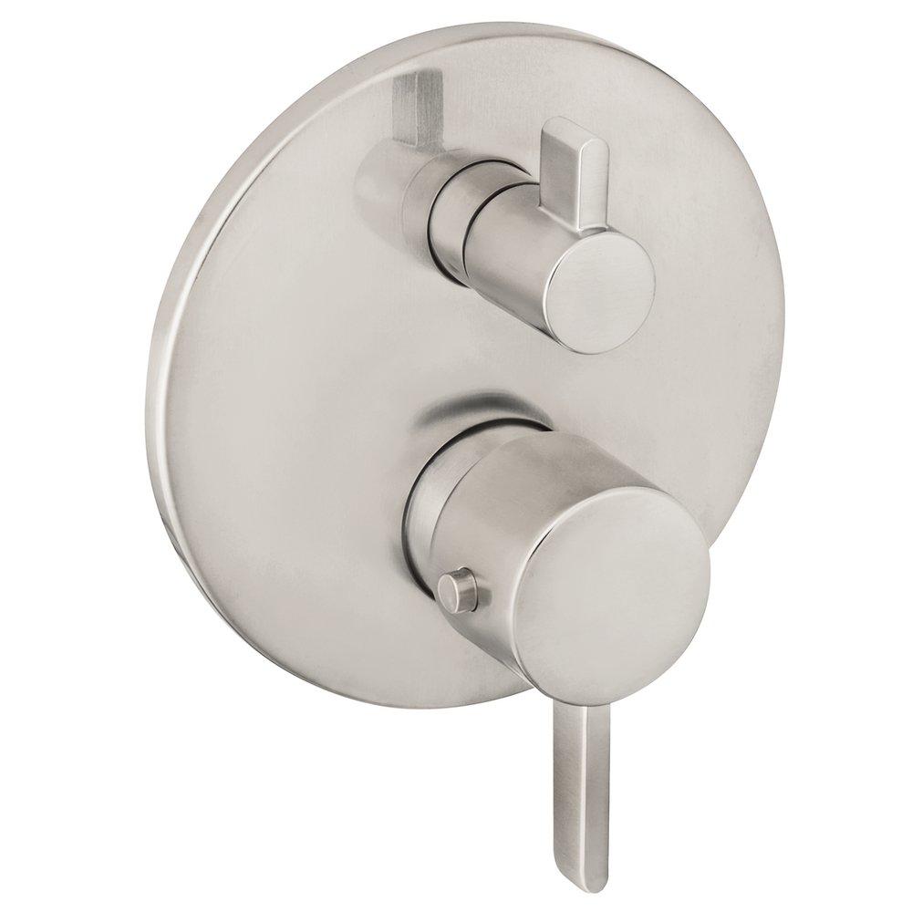 Hansgrohe Brushed Nickel Thermostatic Trim with Volume Control 