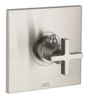 Thermostatic Trim with Single Cross Handle in Brushed Nickel