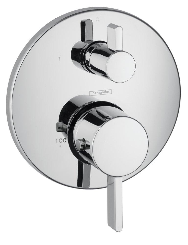 Hansgrohe Polished Chrome Thermostatic Trim with Volume Control 
