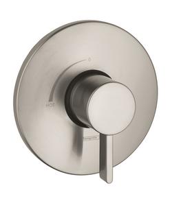 Single Handle Pressure Balancing Valve Trim in Brushed Nickel