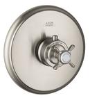 AXOR Brushed Nickel Thermostatic Trim with Single Cross Handle 