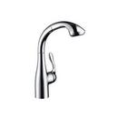 Hansgrohe Steel Optik 1.5 gpm Kitchen Faucet with Single Lever Handle with Pull-Out Spray 