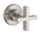 Volume Control Trim with Single Cross Handle in Brushed Nickel