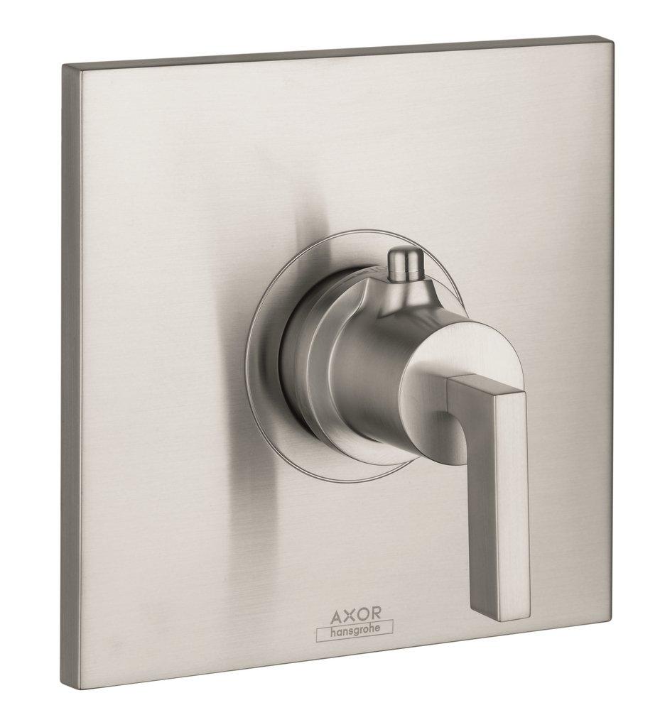 AXOR Brushed Nickel 13 gpm Thermostatic Trim with Single Lever Handle 