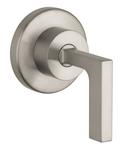 Volume Control Trim with Single Lever Handle in Brushed Nickel