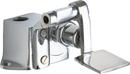 Chicago Faucets Polished Chrome Single Supply Pedal Box with Short Pedal 