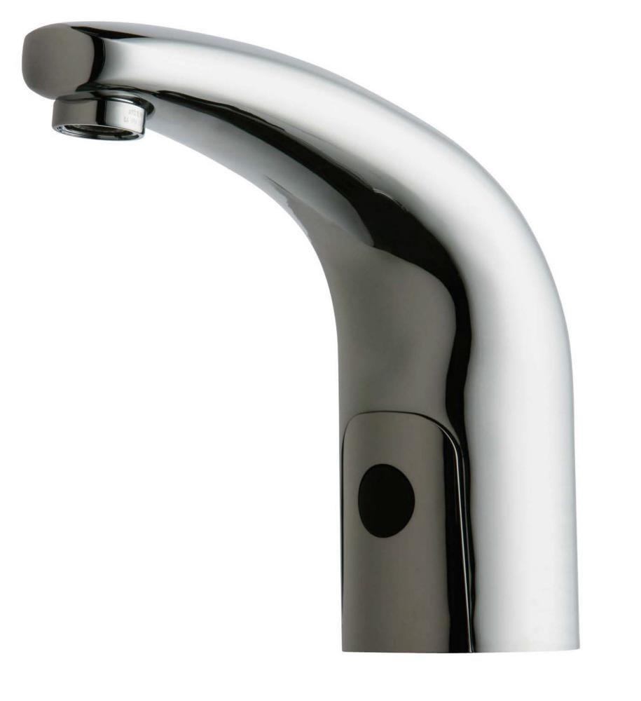 Chicago Faucets Polished Chrome No Handle Sensor Bathroom Sink Faucet 
