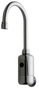 Chicago Faucets Polished Chrome No Handle Sensor Bathroom Sink Faucet 