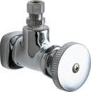 Chicago Faucets Polished Chrome FNPT x OD Compression Wheel Angle Supply Stop Valve in Polished Chrome 