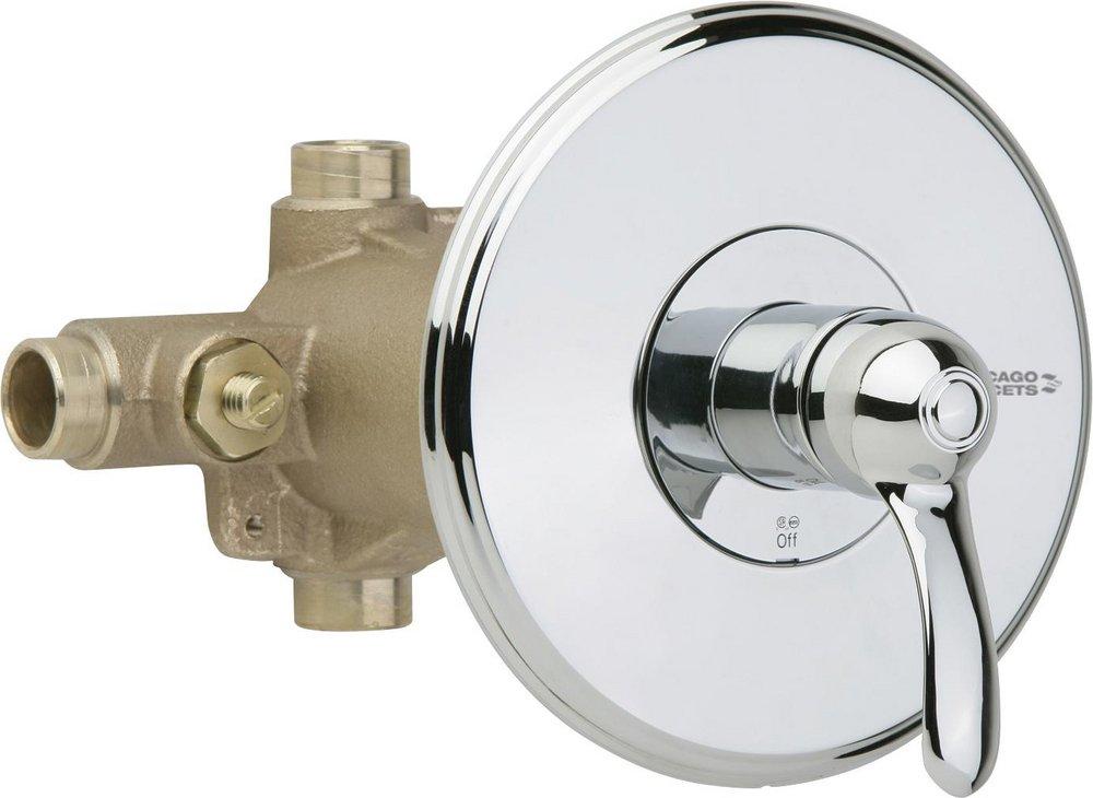 Chicago Faucets Polished Chrome Pressure Balancing Shower Valve 
