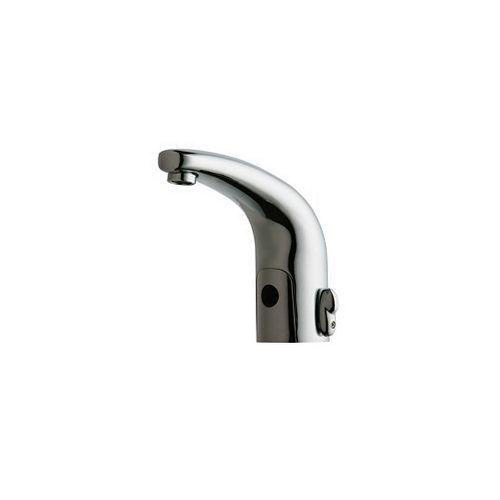 Chicago Faucets Polished Chrome No Handle Sensor Bathroom Sink Faucet 