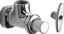 1/2 in. FNPT T-handle Angle Supply Stop Valve in Polished Chrome