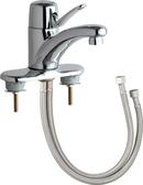 Chicago Faucets Polished Chrome Single Handle Centerset Bathroom Sink Faucet 