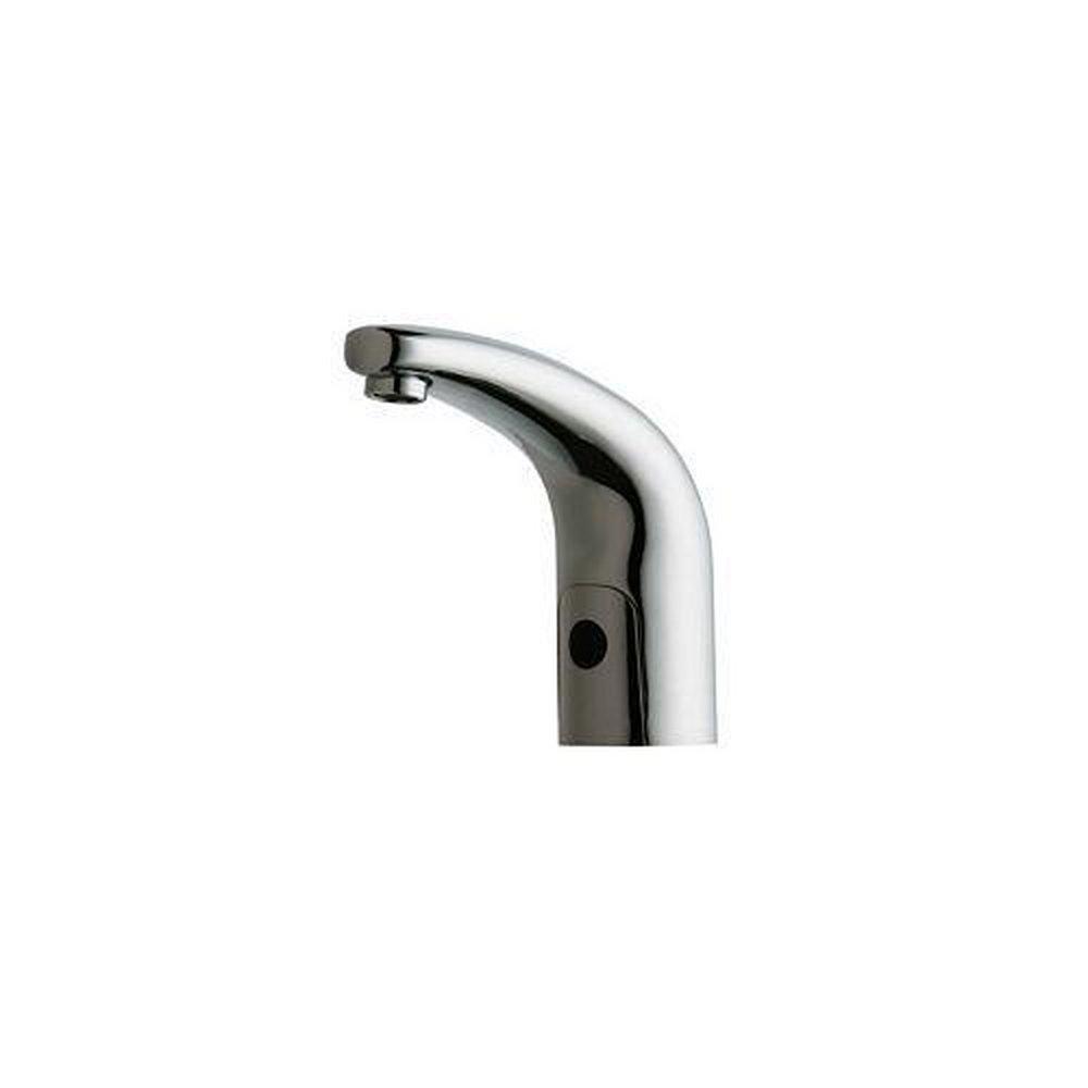 Chicago Faucets Polished Chrome No Handle Sensor Bathroom Sink Faucet 