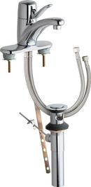 Chicago Faucets Polished Chrome Bathroom Sink Faucet with Single Lever Handle 