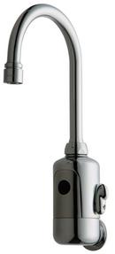 Chicago Faucets Polished Chrome No Handle Sensor Bathroom Sink Faucet 