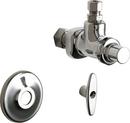 5/8 x 1/2 in. OD Compression T-handle Angle Supply Stop Valve in Polished Chrome
