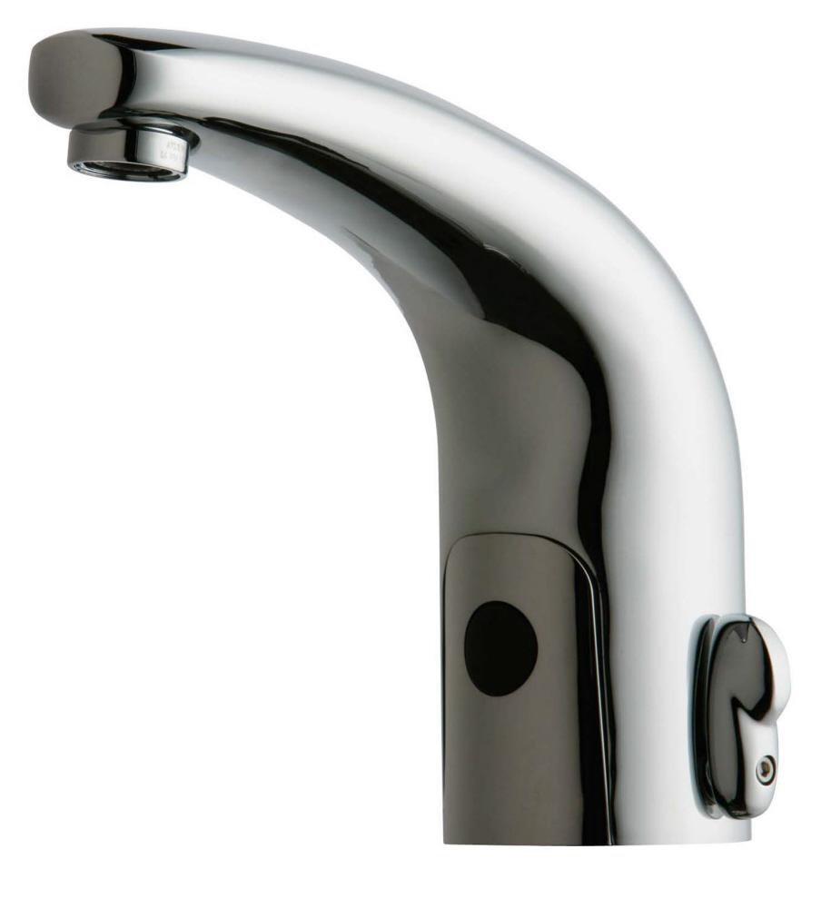 Chicago Faucets Polished Chrome No Handle Sensor Bathroom Sink Faucet 