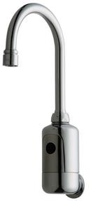 Chicago Faucets Polished Chrome No Handle Sensor Bathroom Sink Faucet 