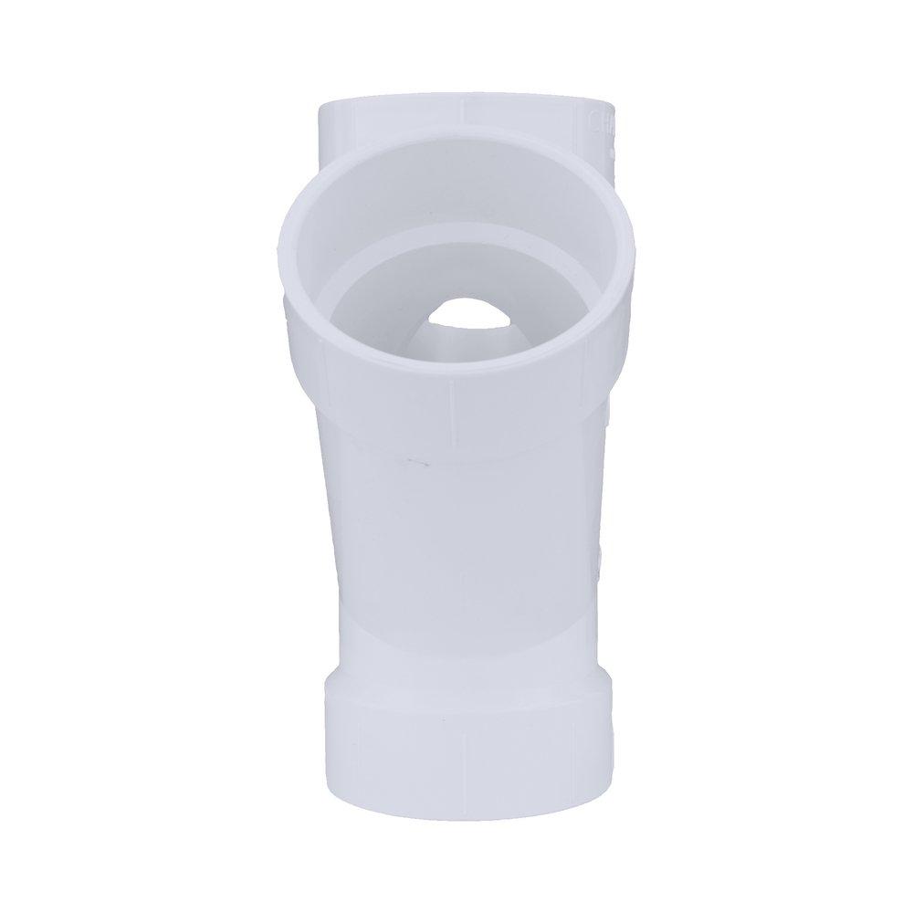 White PVC DWV Double Wye 