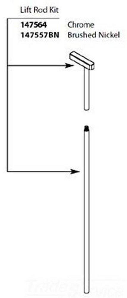 Moen Chrome Lift Rod 