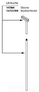 Moen Chrome Lift Rod 