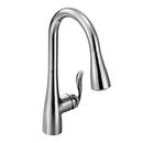 Single Handle Pull Down Kitchen Faucet in Polished Chrome