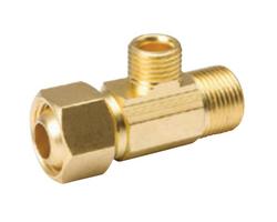 1/2 x 3/8 in. Brass Valve Tee