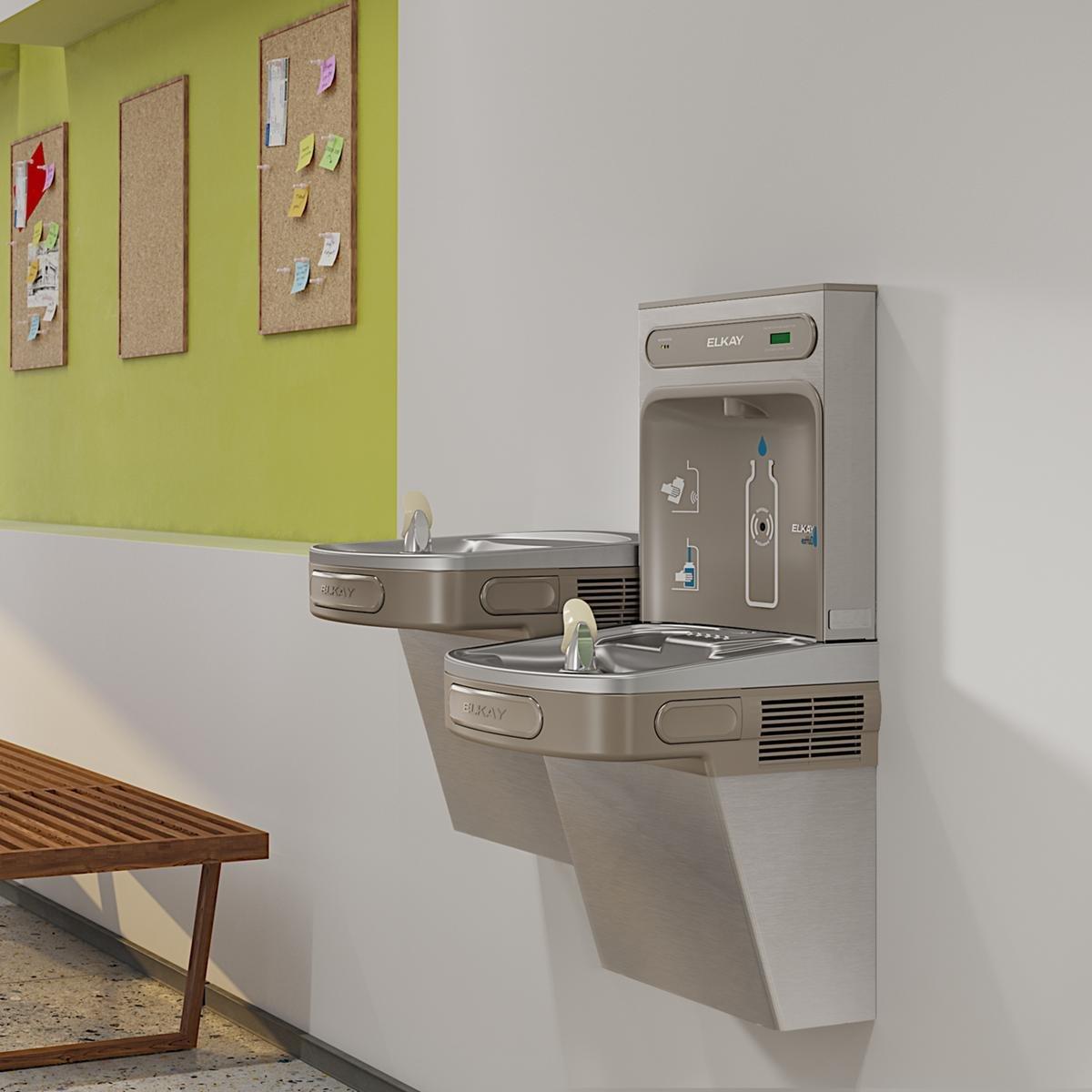 Elkay Stainless Steel Stainless Steel Indoor Bottle Filling Station 