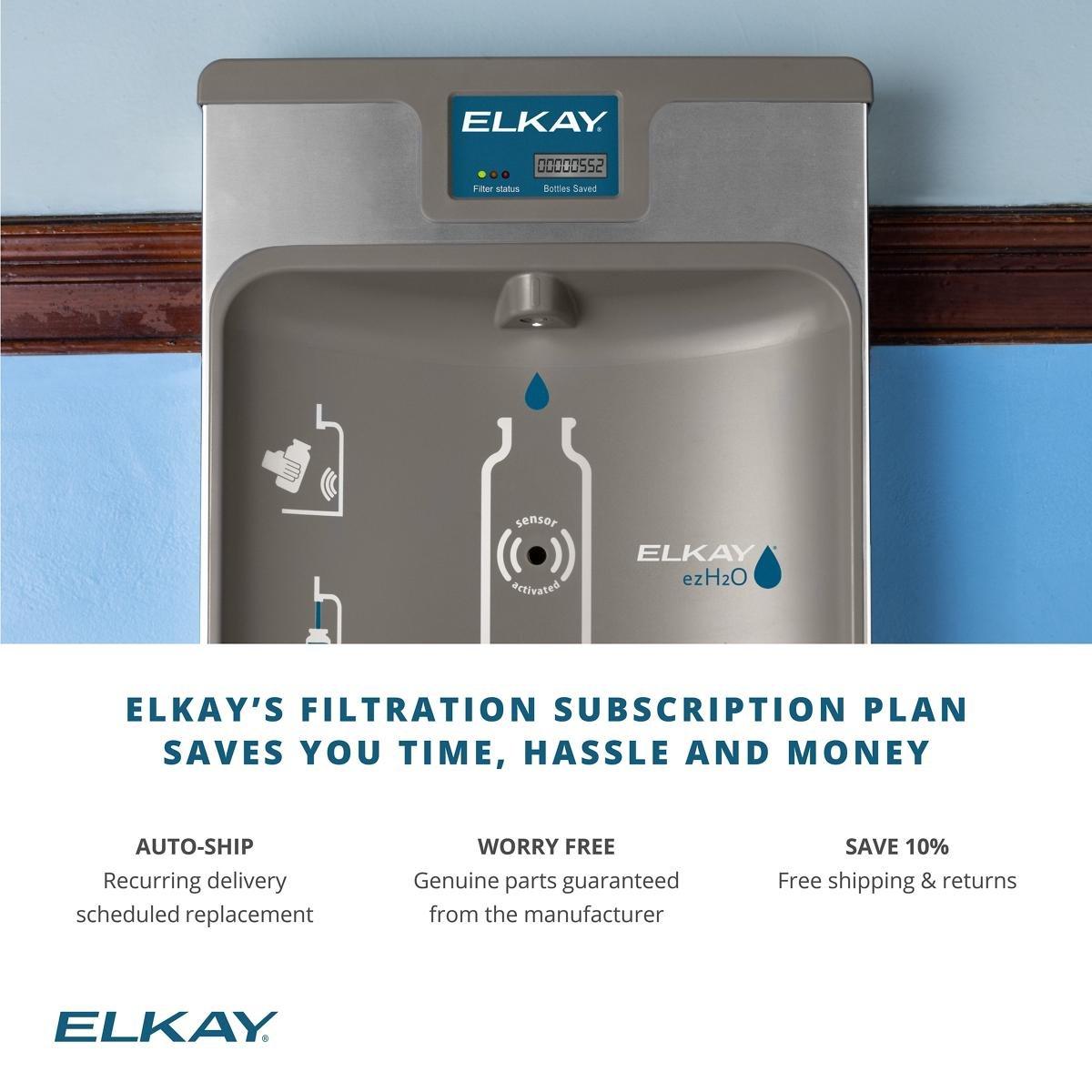 Elkay Rough Chrome Replacement Filter for EZ H2O Bottle Filling Stations 