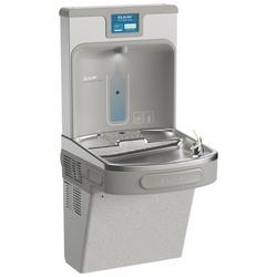 Filtered Refrigerated Bottle Filling Station with Single Water Cooler in Light Gray Granite