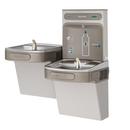 Elkay Light Grey Granite Galvanized Steel, Plastic, Rubber and Stainless Steel Indoor Bottle Filling Station 