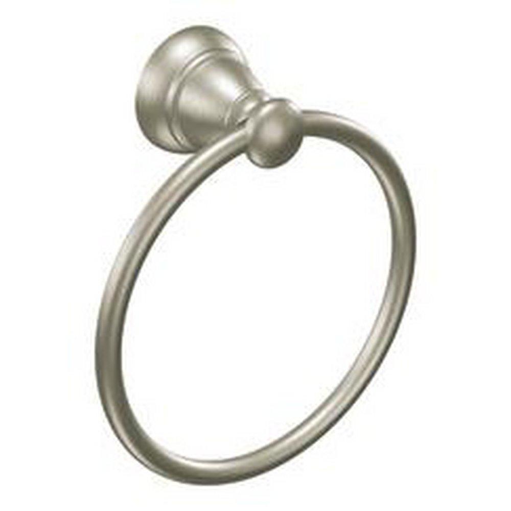 Moen Brushed Nickel Round Closed Towel Ring 