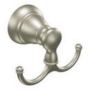 2-Hook Robe Hook in Brushed Nickel