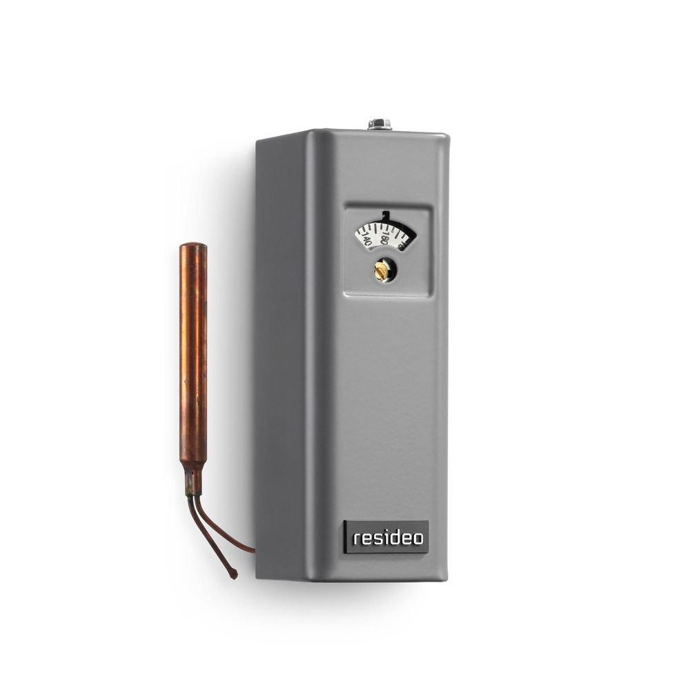 Resideo Grey 100 to 240F High or Low Limit Surface Mount Controller with SPDT 