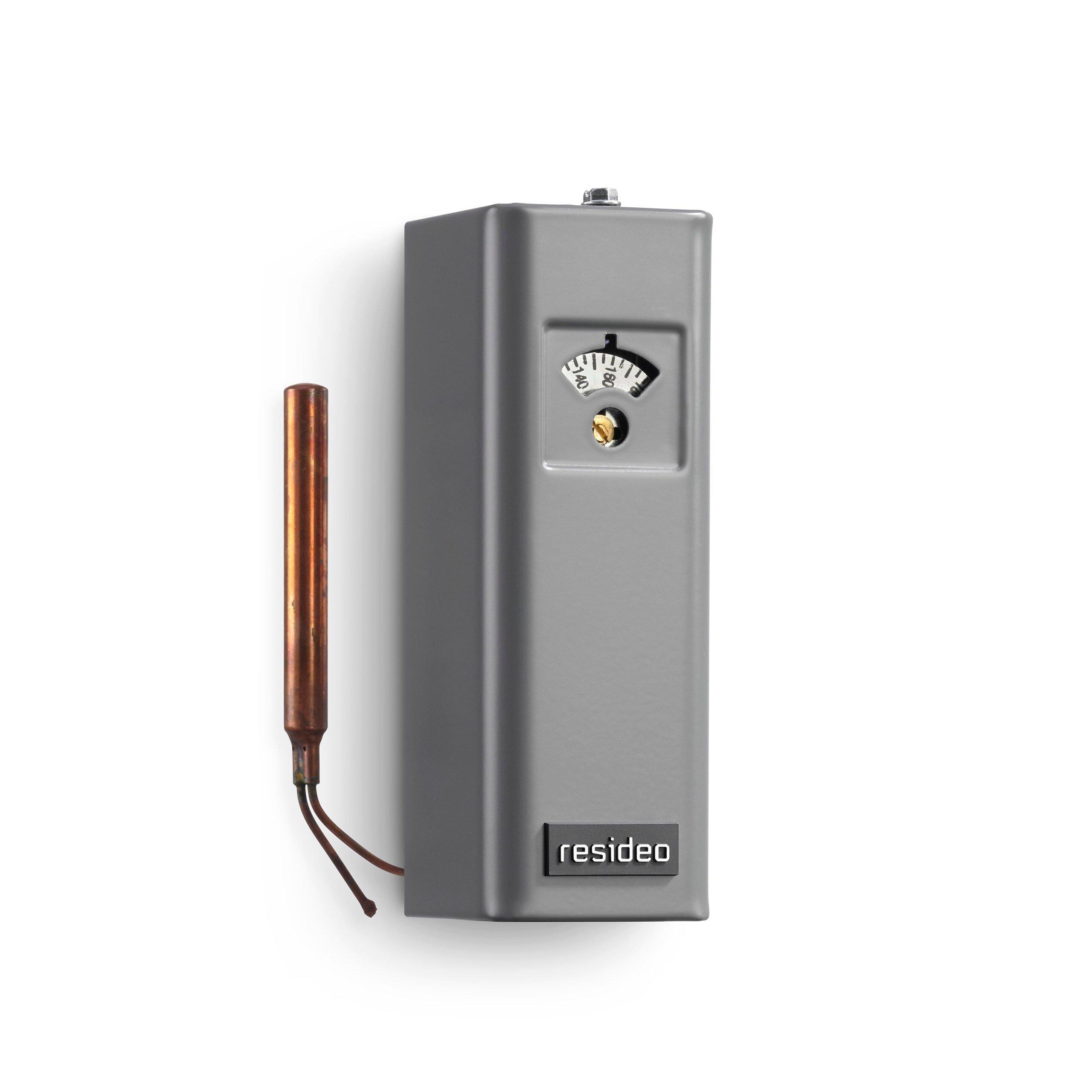 Resideo Grey 100 to 240F High or Low Limit Surface Mount Controller with SPDT 